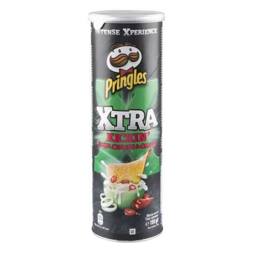 Картофельные чипсы Pringles хtra со вкусом сметаны и лука 150 г в Билла