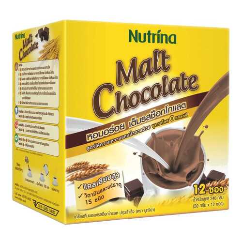 Напиток шоколадный Nutrina instant malt chocolate сублимированный 20 г 12 штук в Билла