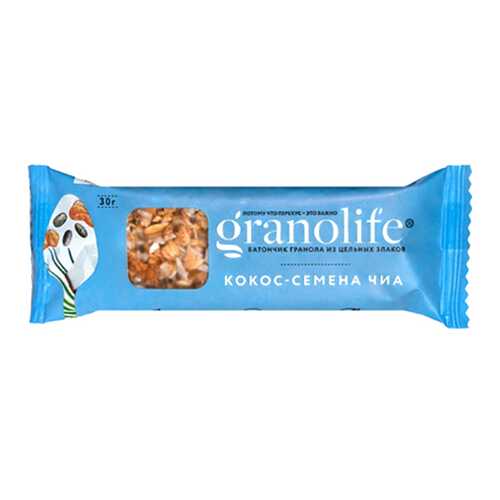 Батончик-гранола Granolife кокос семена чиа в Билла