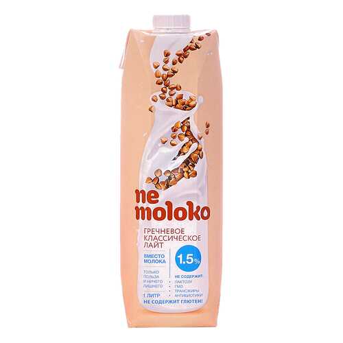 Напиток гречневый Ne moloko классический лайт 1.5% 1 л в Билла