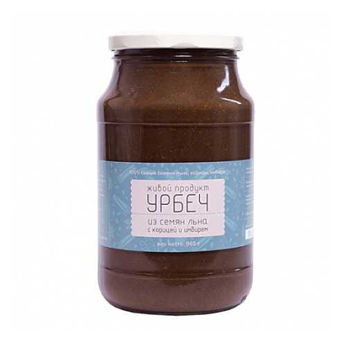 Урбеч из семян льна с корицей и имбирем Живой продукт 965 г в Билла