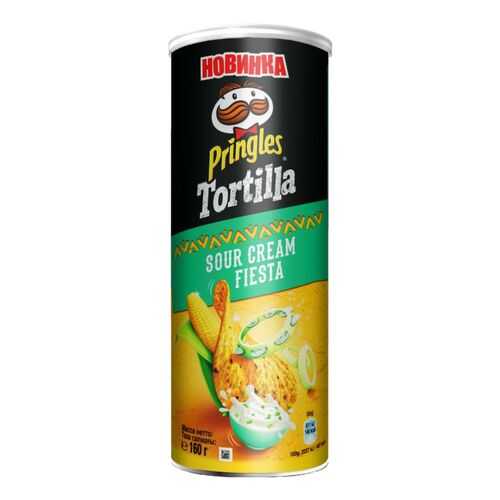 Чипсы кукурузные Pringles tortilla сметана 160 г в Билла