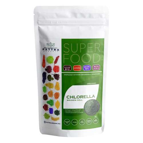 Хлорелла Pattra Organic Broken Сell порошок 50 г в Билла