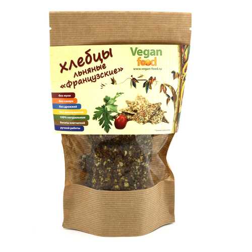Хлебцы льняные Vegan-food французские 100 г в Билла
