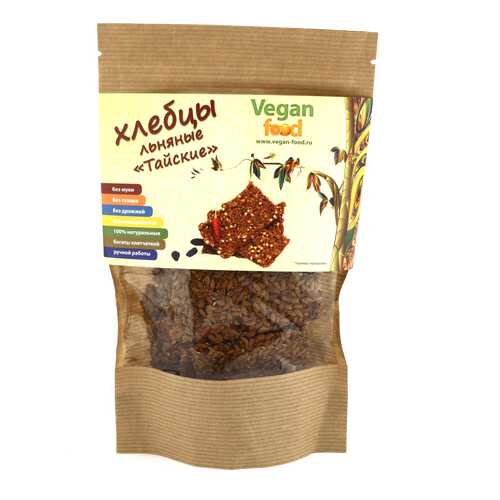 Хлебцы льняные Vegan-food тайские 100 г в Билла