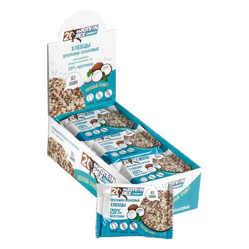 Хлебцы протеино-злаковые ProteinRex кокосовый крамбль 12 штук по 55 г в Билла