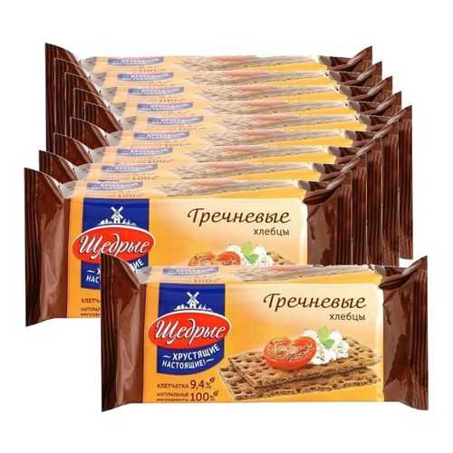 ЩЕДРЫЕ хлебцы Гречневые 100г 10 упаковок в Билла