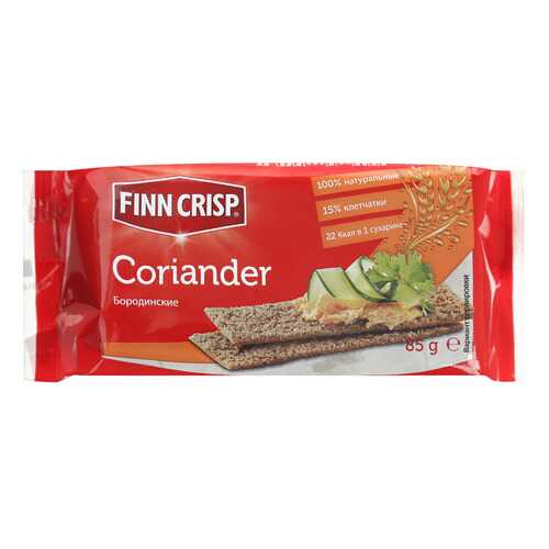 Сухарики Finn Crisp бородинские с кориандром 85 г в Билла