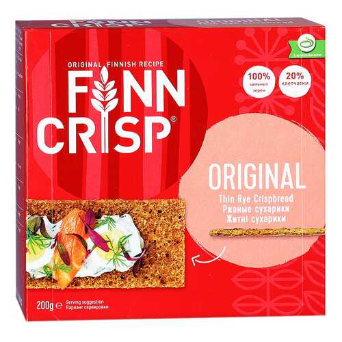 Сухарики Finn Crisp ржаные 200 г в Билла