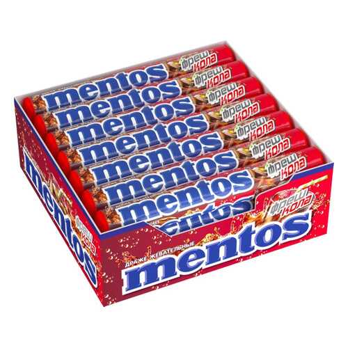 Драже Mentos cola жевательное 21*37 г в Билла
