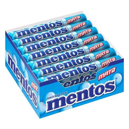 Драже Mentos мята жевательное 21*37 г в Билла