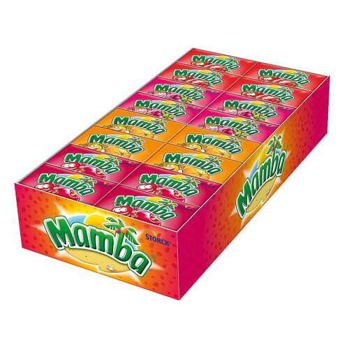 Конфеты Mamba жевательные блок 48 штук *26,5 гр. в Билла