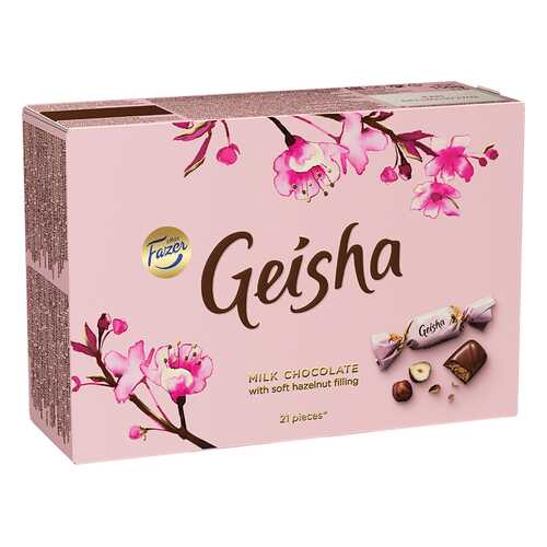 Конфеты шоколадные Geisha с начинкой из тертого ореха 150 г в Билла