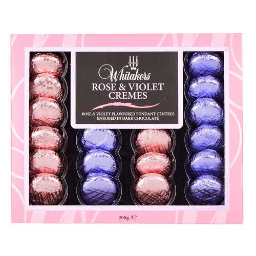 Набор шоколадных конфет Whitakers Chocolates со вкусом розы и фиалки 200 г в Билла