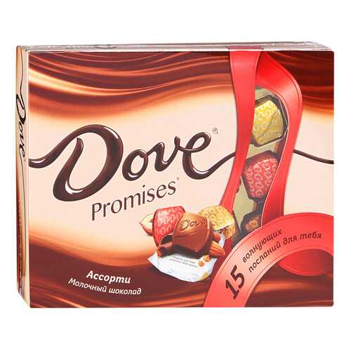 Шоколадный набор Dove promises ассорти молочный 118 г в Билла