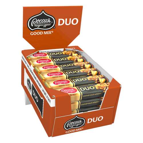 Конфета с арахисом и клюквой Good mix duo солнечный арахис 24 штуки по 50 г в Билла