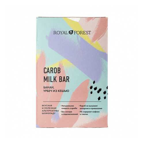 Шоколад Carob Milk Bar Банан, урбеч из кешью Royal Forest 50 г в Билла