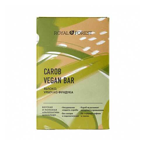 Шоколад Carob Vegan Bar Яблоко, урбеч из фундука Royal Forest 50 г в Билла