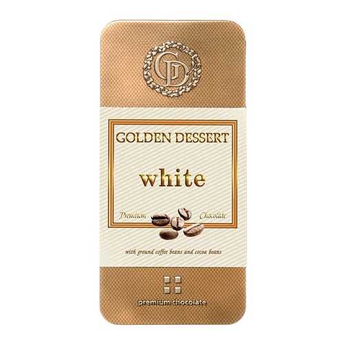 Шоколад Golden Dessert, белый, с молотыми кофейными зернами и какао-бобами, 100 гр в Билла