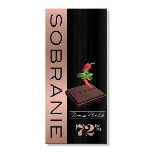 Шоколад горький Sobranie с кайенским перцем и мятой в Билла