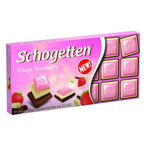 Шоколад Schogetten trilogia strawberry 100 г в Билла