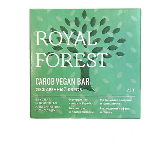 Шоколад Веганский, из обжаренного кэроба Royal Forest 75 г в Билла