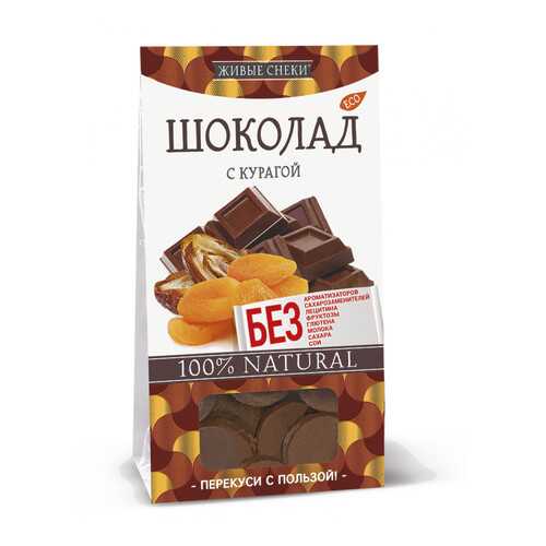 Шоколад Живые снеки с курагой 4*100 г в Билла
