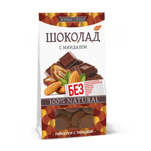 Шоколад Живые снеки с миндалем 4*100 г в Билла