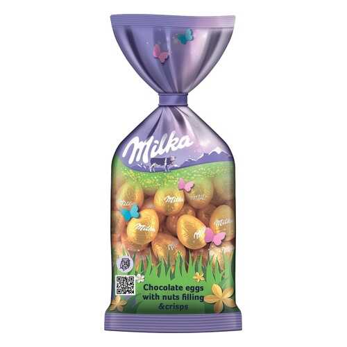 Шоколадные яйца Milka мини с орехом 100 г в Билла