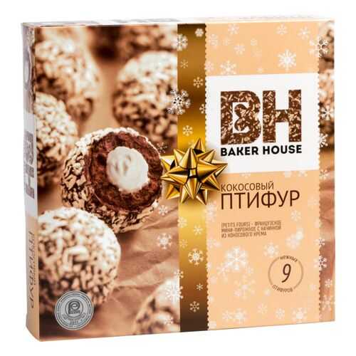 Мини-пирожные Baker House птифур с кокосовым кремом 25 г 9 штук в Билла