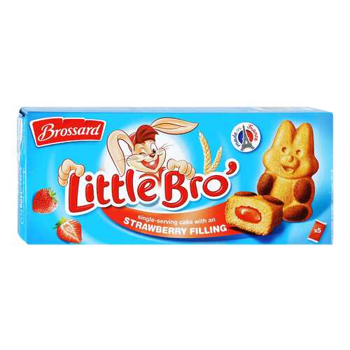Пирожное Brossard Little Bro с клубничной начинкой 140 г в Билла