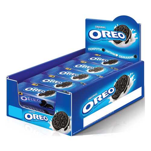 OREO печенье с какао и начинкой с ванильным вкусом 38г по 12 шт в Билла