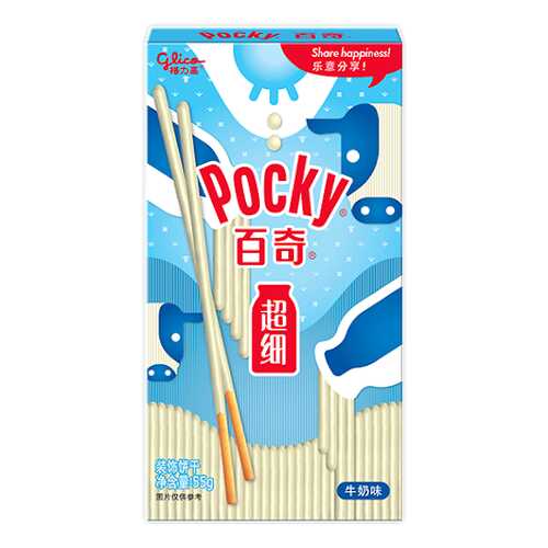 Палочки Glico Pocky молочные белый шоколад ультра тонкие 55 г в Билла