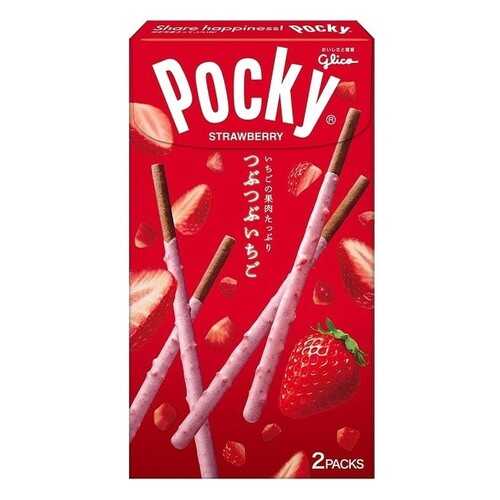 Палочки Pocky Glico в шоколаде клубничные сердечки 57.6 г в Билла