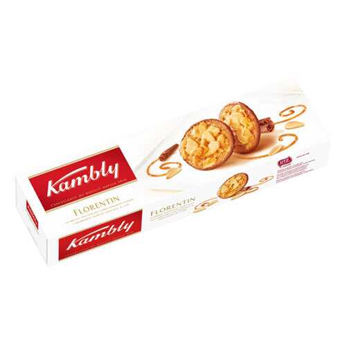 Печенье Kambly Butterfly Florentin с миндалем в карамели 100г в Билла