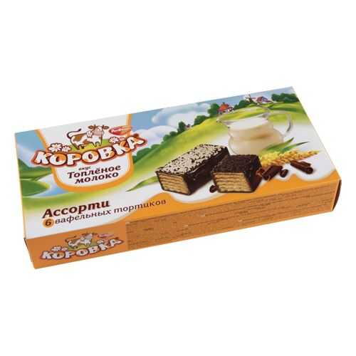 Вафельные тортики Коровка вкус топленое молоко 200 г в Билла