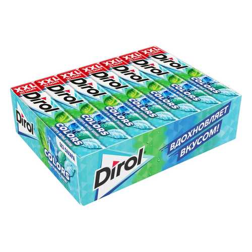 DIROL COLORS XXL жевательная резинка ассорти мята 19г по 18 шт в Билла