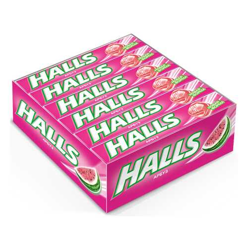 Карамель Halls арбуз 12 шт в Билла