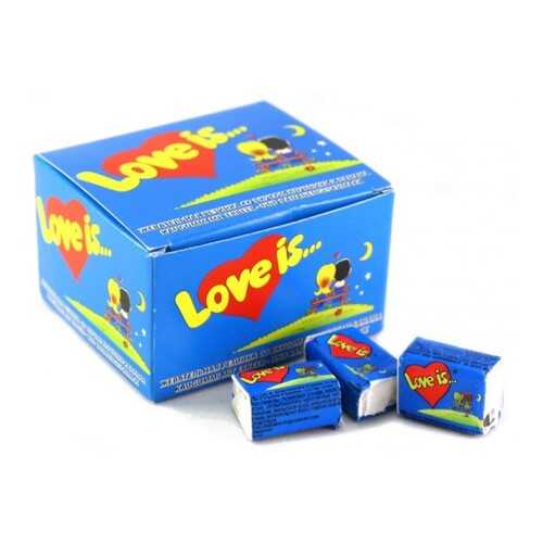 Жевательная резинка Love is банан-клубника 4.2 г 100 штук в Билла