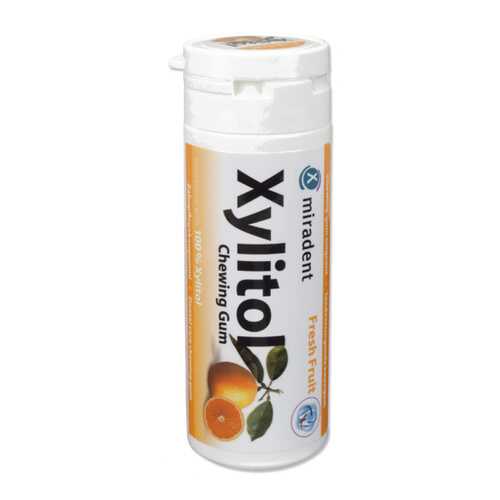 Жевательная резинка Miradent xylitol chewing gum свежие фрукты в Билла