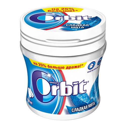 Жевательная резинка Orbit сладкая мята 68 г в Билла
