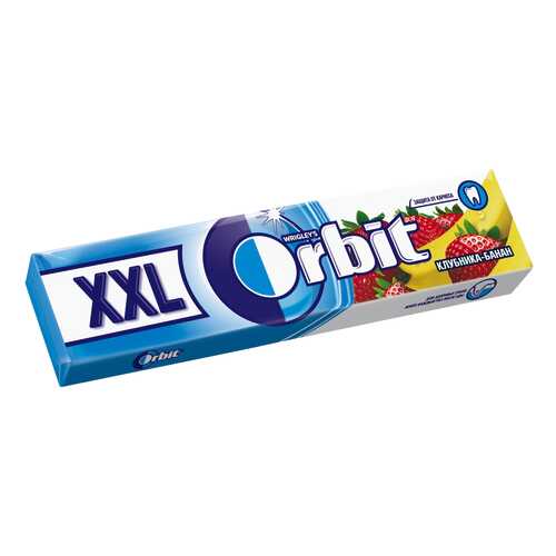Жевательная резинка Orbit xxl с ароматом клубники/банана б/сахара 20.4 г в Билла