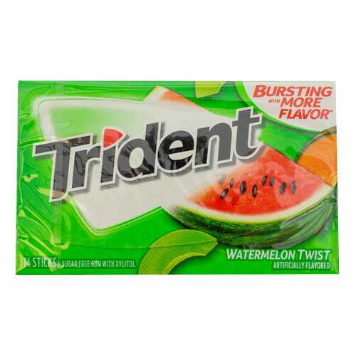 Жевательная резинка Trident Watermelon 26.6 г, США в Билла