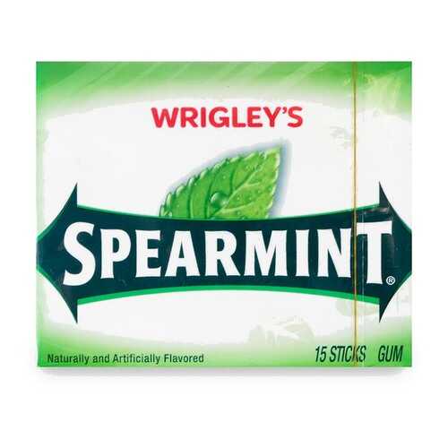 Жевательная резинка Wrigley's Spearmint 15 пластинок США в Билла