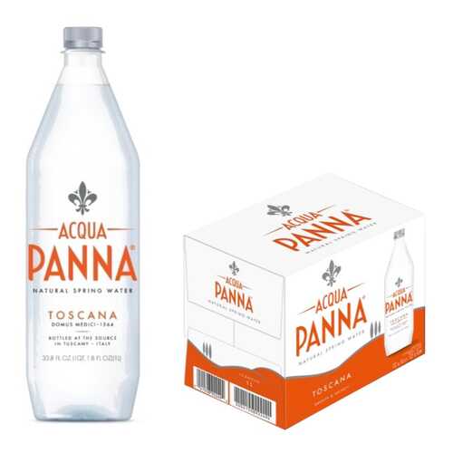 Минеральная вода Acqua Panna негазированная пластик 12 шт по 1 л в Билла
