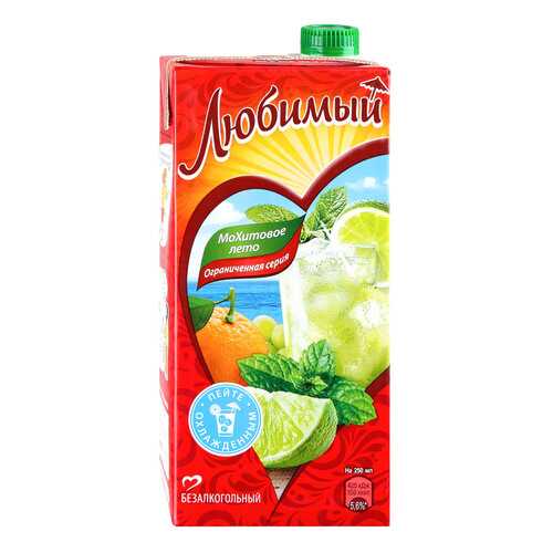 Любимый сок МоХитовое лето 0,95 л в Билла