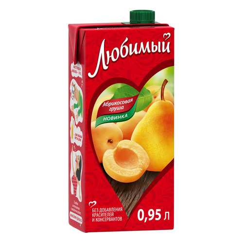 Напиток сокосодержащий Любимый абрикосовая груша 0.95 л в Билла