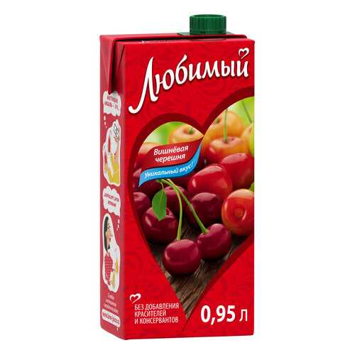 Напиток сокосодержащий Любимый вишневая черешня 0.95 л в Билла