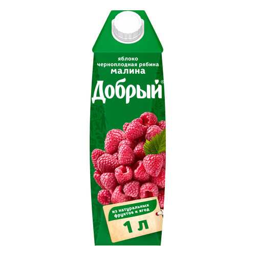 Нектар Добрый яблоко-малина-черноплодная рябина 1 л в Билла