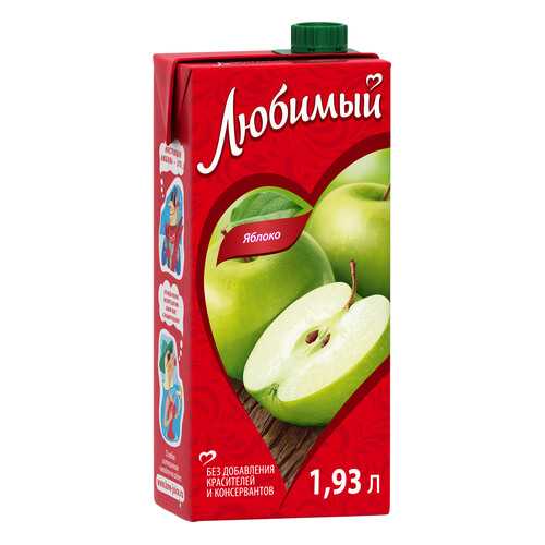 Нектар Любимый яблоко 1.93 л в Билла